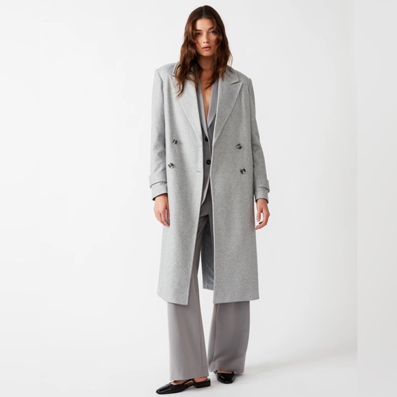 Steve Madden Jackets & Blazers - Steve Madden Prince Light Grey Trench Coat NWT
